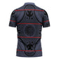 Lesotho Seanamarena Zipper Polo Shirt Basotho Traditional Blanket Style - Serenity