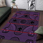 Basotho Blanket Area Rug Lesotho Seanamarena Heritage - Violet - African Pride