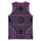 Basotho Blanket Basketball Jersey Lesotho Seanamarena Heritage - Violet - African Pride