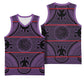 Basotho Blanket Basketball Jersey Lesotho Seanamarena Heritage - Violet - African Pride