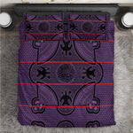 Basotho Blanket Bedding Set Lesotho Seanamarena Heritage - Violet - African Pride