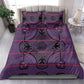 Basotho Blanket Bedding Set Lesotho Seanamarena Heritage - Violet - African Pride