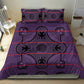 Basotho Blanket Bedding Set Lesotho Seanamarena Heritage - Violet - African Pride