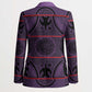 Lesotho Seanamarena Blazer Basotho Traditional Blanket Style - Violet