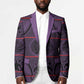 Lesotho Seanamarena Blazer Basotho Traditional Blanket Style - Violet