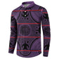 Lesotho Seanamarena Button Sweatshirt Basotho Traditional Blanket Style - Violet