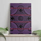 Basotho Blanket Canvas Wall Art Lesotho Seanamarena Heritage - Violet - African Pride