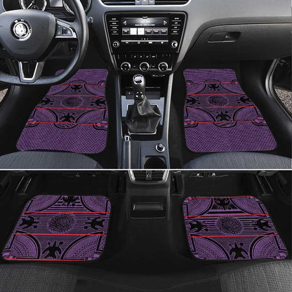 Basotho Blanket Car Mats Lesotho Seanamarena Heritage - Violet - African Pride