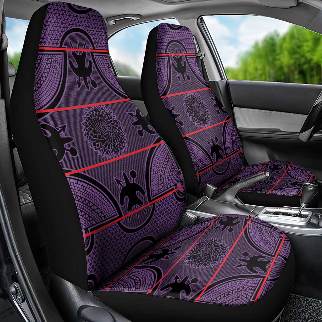 Basotho Blanket Car Seat Cover Lesotho Seanamarena Heritage - Violet - African Pride