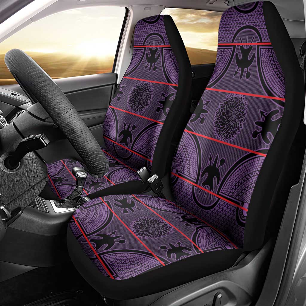 Basotho Blanket Car Seat Cover Lesotho Seanamarena Heritage - Violet - African Pride