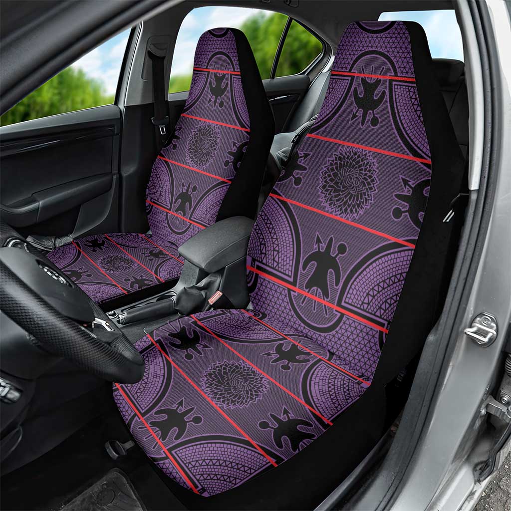 Basotho Blanket Car Seat Cover Lesotho Seanamarena Heritage - Violet - African Pride
