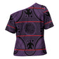 Lesotho Seanamarena Cross Shoulder Shirt Basotho Traditional Blanket Style - Violet