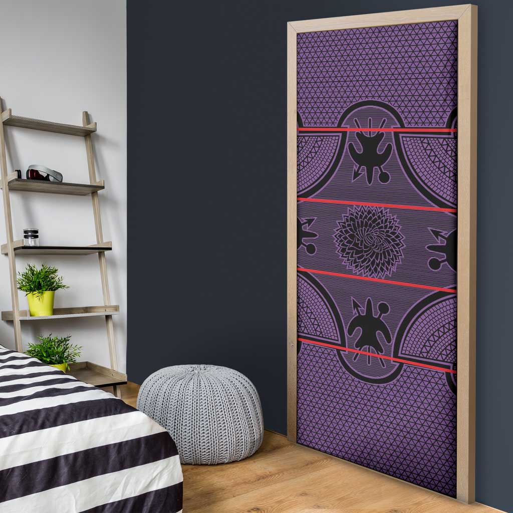 Lesotho Seanamarena Door Cover Basotho Traditional Blanket Style - Violet