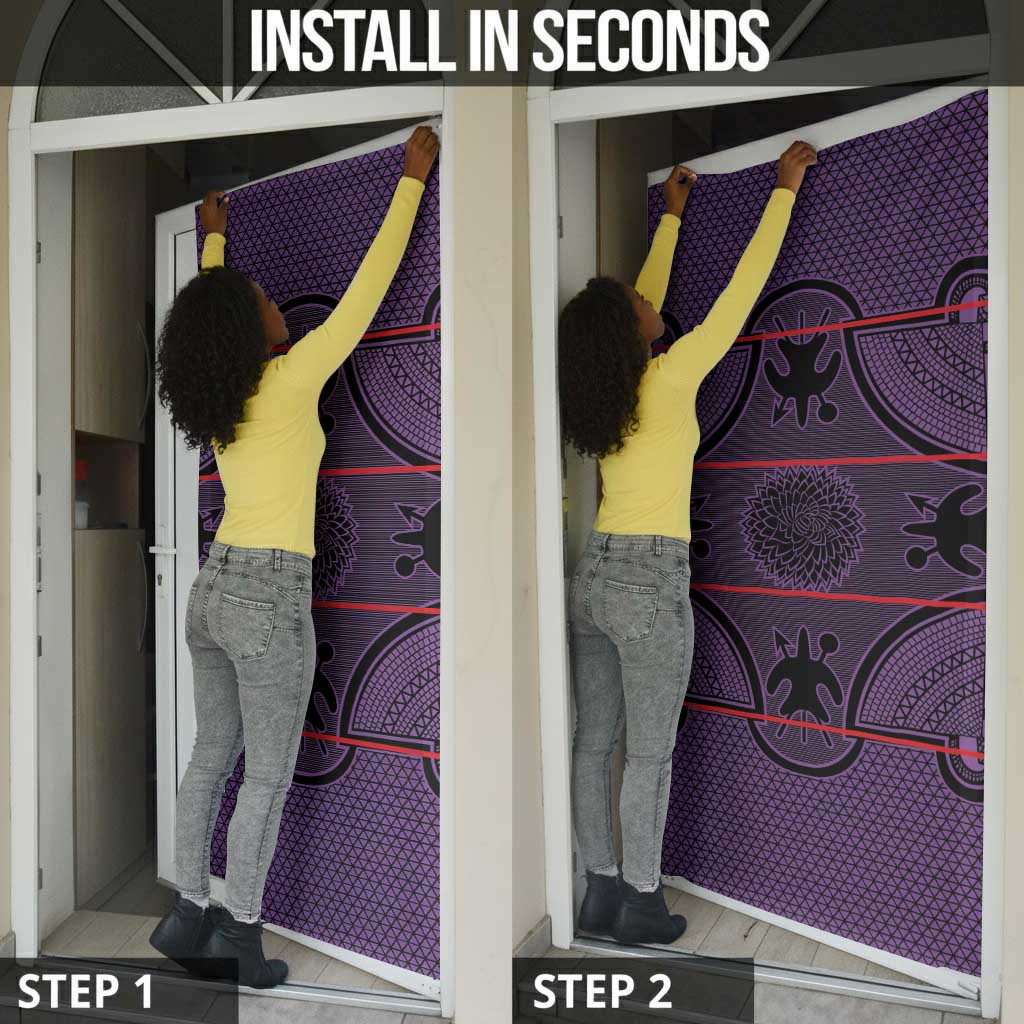 Lesotho Seanamarena Door Cover Basotho Traditional Blanket Style - Violet