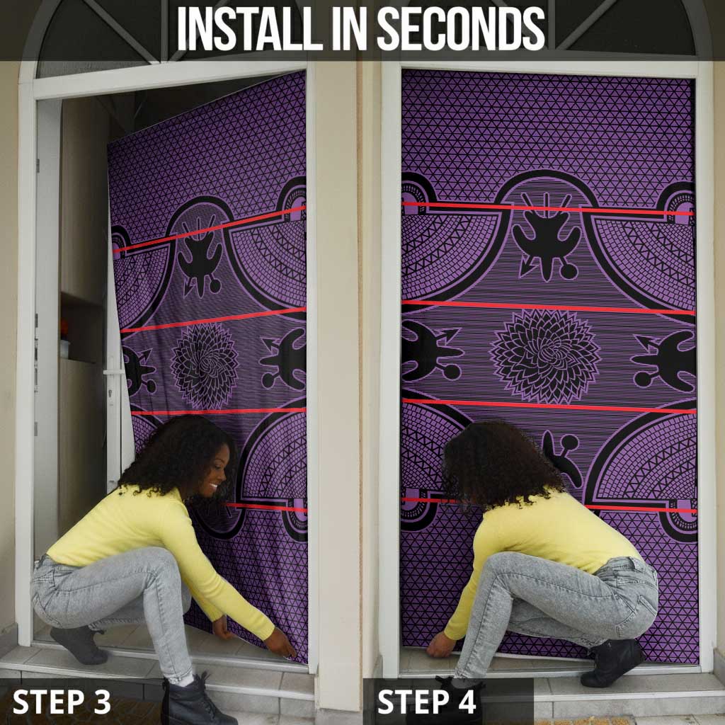 Lesotho Seanamarena Door Cover Basotho Traditional Blanket Style - Violet