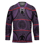 Lesotho Seanamarena Hockey Jersey Basotho Traditional Blanket Style - Violet