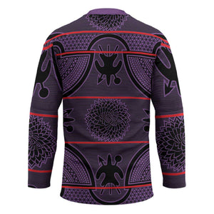 Lesotho Seanamarena Hockey Jersey Basotho Traditional Blanket Style - Violet