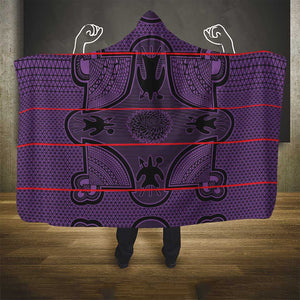 Basotho Blanket Hooded Blanket Lesotho Seanamarena Heritage - Violet - African Pride