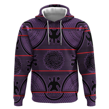 Basotho Blanket Hoodie Lesotho Seanamarena Heritage - Violet - African Pride