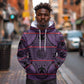 Basotho Blanket Hoodie Lesotho Seanamarena Heritage - Violet - African Pride