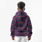 Basotho Blanket Kid Hoodie Lesotho Seanamarena Heritage - Violet - African Pride