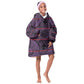 Basotho Blanket Kid Wearable Blanket Hoodie Lesotho Seanamarena Heritage - Violet - African Pride