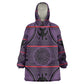 Basotho Blanket Kid Wearable Blanket Hoodie Lesotho Seanamarena Heritage - Violet - African Pride