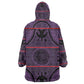 Basotho Blanket Kid Wearable Blanket Hoodie Lesotho Seanamarena Heritage - Violet - African Pride