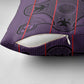 Lesotho Seanamarena Pillow Cover Basotho Traditional Blanket Style - Violet