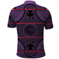 Basotho Blanket Polo Shirt Lesotho Seanamarena Heritage - Violet - African Pride