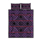 Basotho Blanket Quilt Bed Set Lesotho Seanamarena Heritage - Violet - African Pride