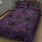 Basotho Blanket Quilt Bed Set Lesotho Seanamarena Heritage - Violet - African Pride