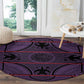 Basotho Blanket Round Carpet Lesotho Seanamarena Heritage - Violet - African Pride