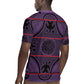 Basotho Blanket Rugby Jersey Lesotho Seanamarena Heritage - Violet - African Pride