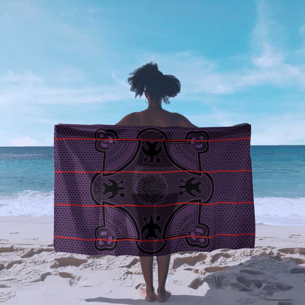 Basotho Blanket Sarong Lesotho Seanamarena Heritage - Violet - African Pride