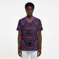Lesotho Seanamarena Scrub Top Basotho Traditional Blanket Style - Violet - African Pride