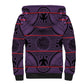 Basotho Blanket Sherpa Hoodie Lesotho Seanamarena Heritage - Violet - African Pride
