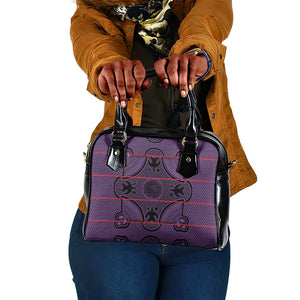 Basotho Blanket Shoulder Handbag Lesotho Seanamarena Heritage - Violet - African Pride