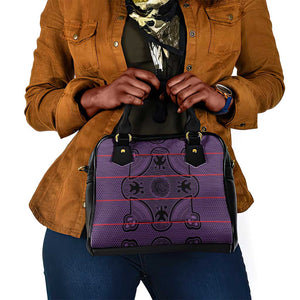 Basotho Blanket Shoulder Handbag Lesotho Seanamarena Heritage - Violet - African Pride