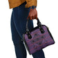 Basotho Blanket Shoulder Handbag Lesotho Seanamarena Heritage - Violet - African Pride