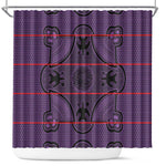 Basotho Blanket Shower Curtain Lesotho Seanamarena Heritage - Violet - African Pride