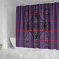 Basotho Blanket Shower Curtain Lesotho Seanamarena Heritage - Violet - African Pride
