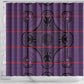Basotho Blanket Shower Curtain Lesotho Seanamarena Heritage - Violet - African Pride