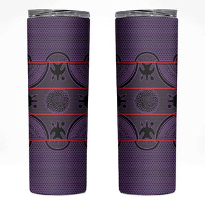 Basotho Blanket Skinny Tumbler Lesotho Seanamarena Heritage - Violet - African Pride