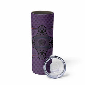 Basotho Blanket Skinny Tumbler Lesotho Seanamarena Heritage - Violet - African Pride