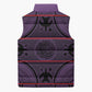 Lesotho Seanamarena Sleeveless Puffer Jacket Basotho Traditional Blanket Style - Violet