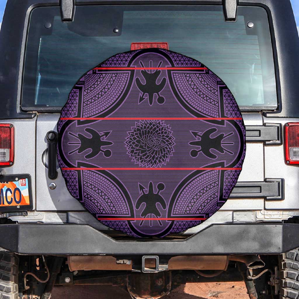 Basotho Blanket Spare Tire Cover Lesotho Seanamarena Heritage - Violet - African Pride