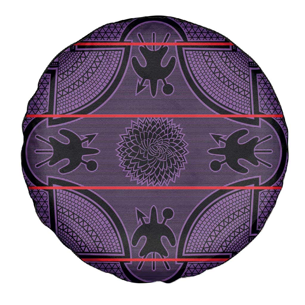 Basotho Blanket Spare Tire Cover Lesotho Seanamarena Heritage - Violet - African Pride
