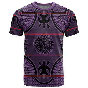 Basotho Blanket T shirt Lesotho Seanamarena Heritage - Violet - African Pride