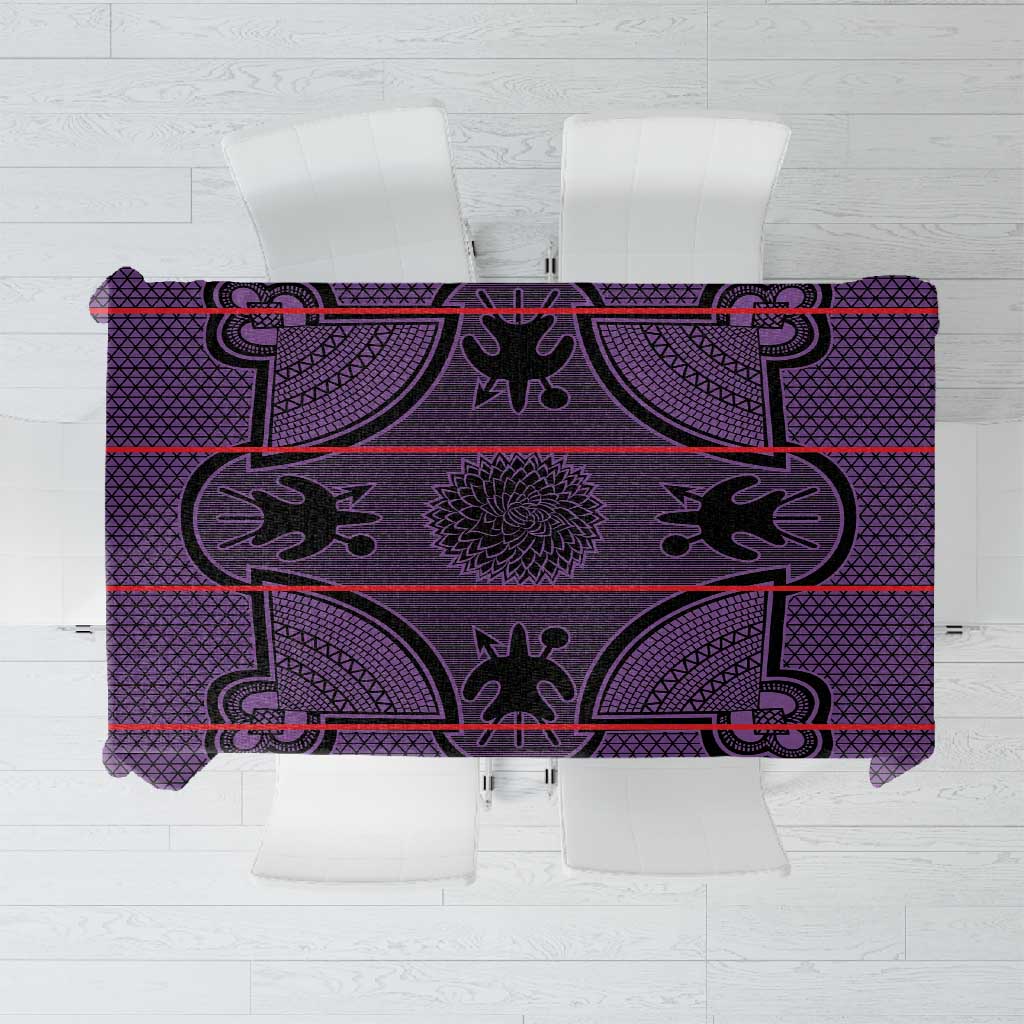 Basotho Blanket Tablecloth Lesotho Seanamarena Heritage - Violet - African Pride